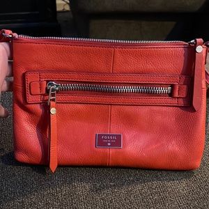 Fossil Burnt Orange/ Sienna Crossbody